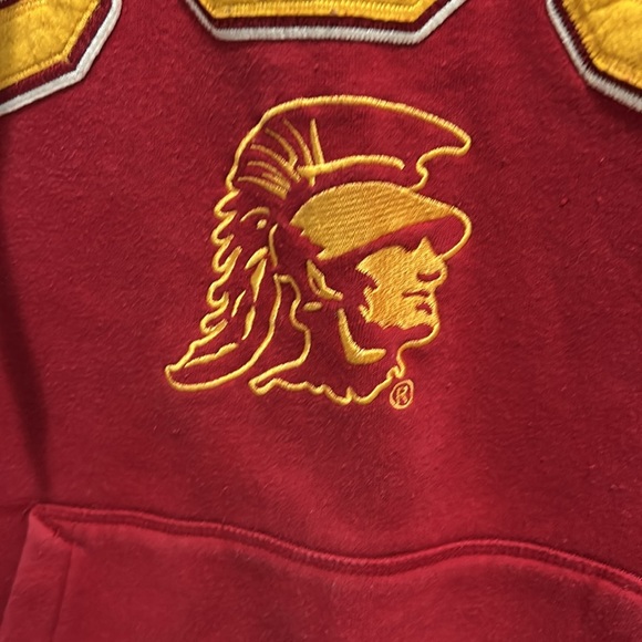 USC registered trademark Red pullover Hoodie - Picture 8 of 8